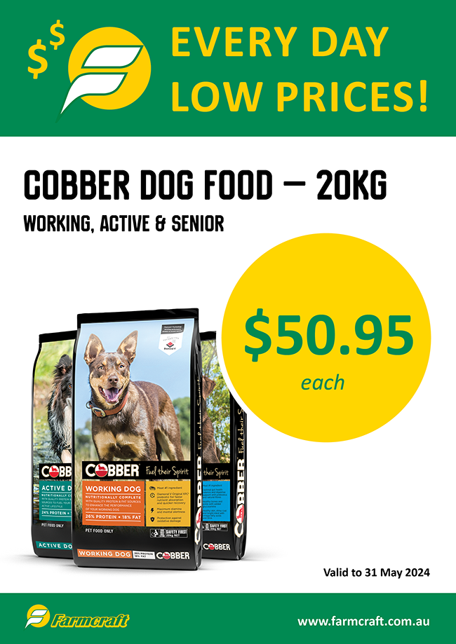 Farmcraft special on Cobber dog food May24